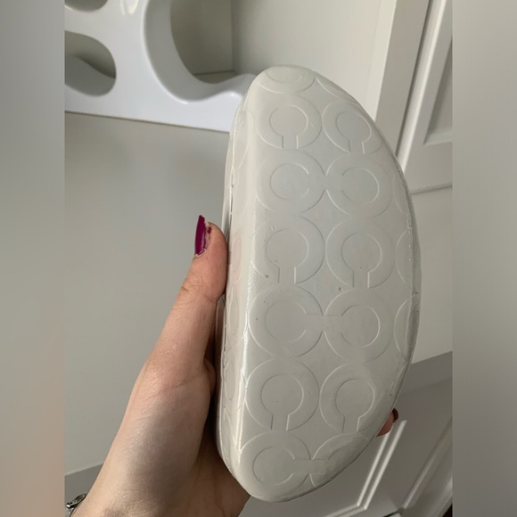 COACH Hardshell White Monogram CC Sunglasses Eyeglasses Protective Case - Picture 9 of 14
